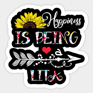 Happiness is being a lita mothers day gift Sticker